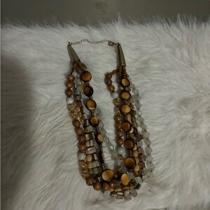 Elegant Multi-Strand Beaded Necklace